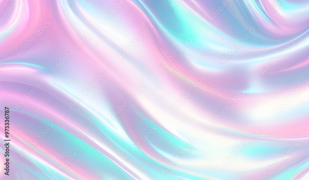 Holographic background seamless trendy iridescent light foil texture. Soft holographic pastel unicorn marble background pattern. Modern pearlescent blurry abstract swirl illustration.
Holographic background seamless trendy iridescent light foil texture. Soft holographic pastel unicorn marble background pattern. Modern pearlescent blurry abstract swirl illustration.