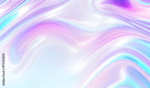 Wallpaper Mural Holographic background seamless trendy iridescent light foil texture. Soft holographic pastel unicorn marble background pattern. Modern pearlescent blurry abstract swirl illustration.	
 Torontodigital.ca