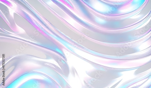 Wallpaper Mural Holographic background seamless trendy iridescent light foil texture. Soft holographic pastel unicorn marble background pattern. Modern pearlescent blurry abstract swirl illustration.	
 Torontodigital.ca