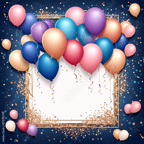 Birthday or anniversary celebration background 
