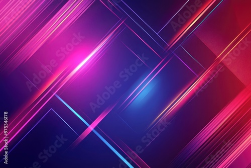 Dynamic and colorful abstract background featuring vibrant light lines in pink, blue, and purple hues, perfect for creative designs.