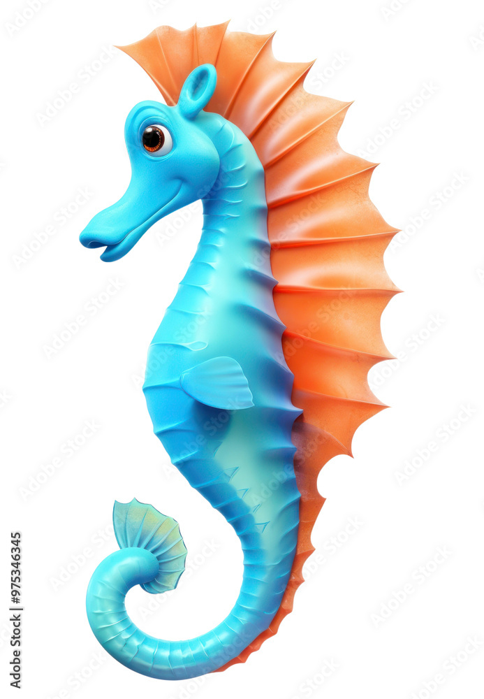 Fototapeta premium PNG Seahorse cartoon animal nature.