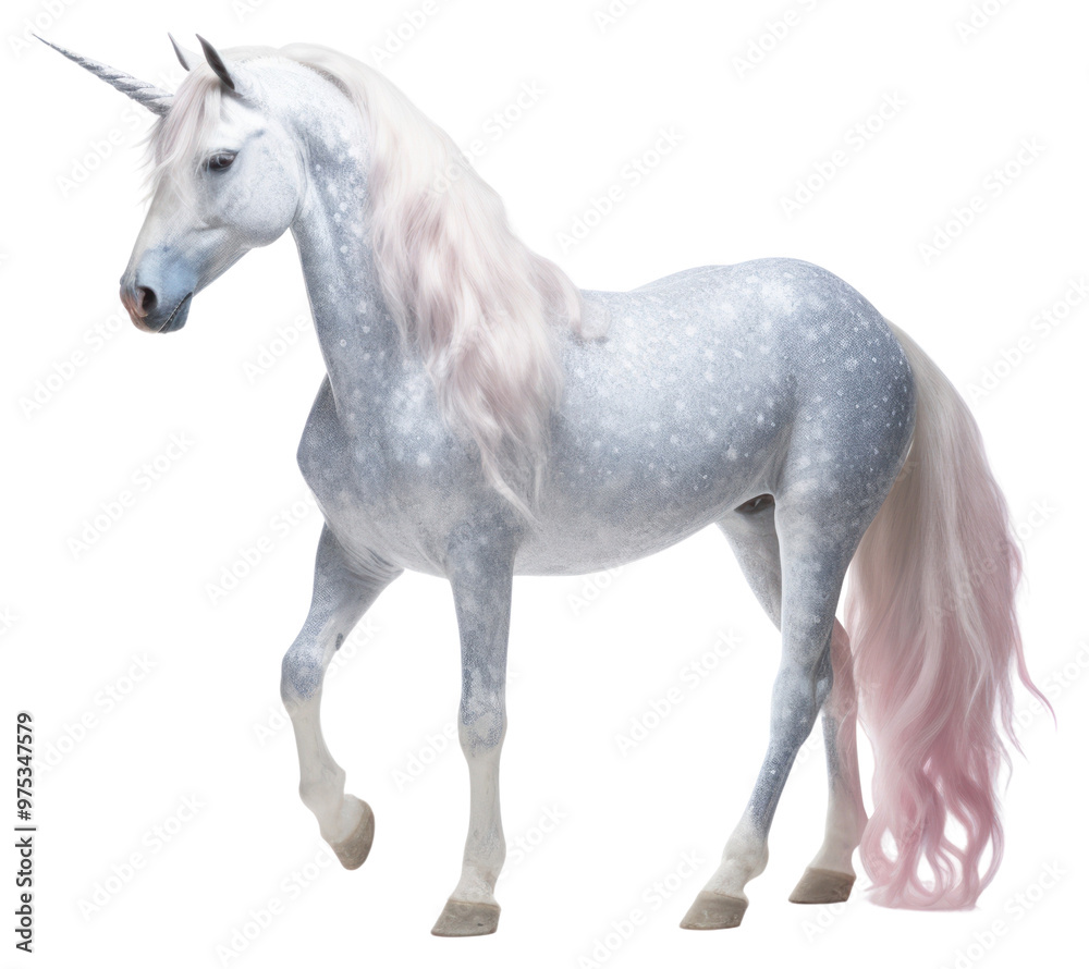 PNG Unicorn stallion mammal animal.