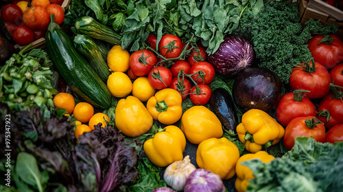 Freshly harvested vegetables celebrating World Vegetarian Day at a vibrant local market