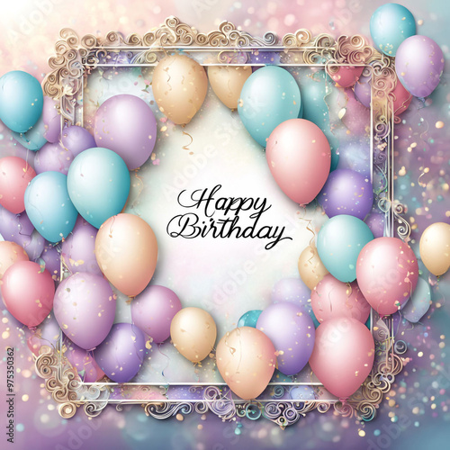 Birthday or anniversary celebration background 