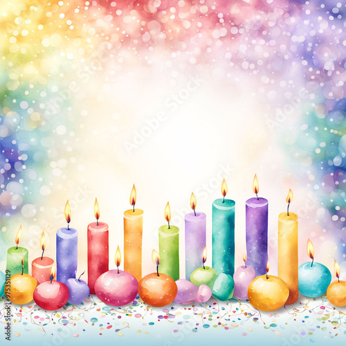 Birthday or anniversary celebration background 