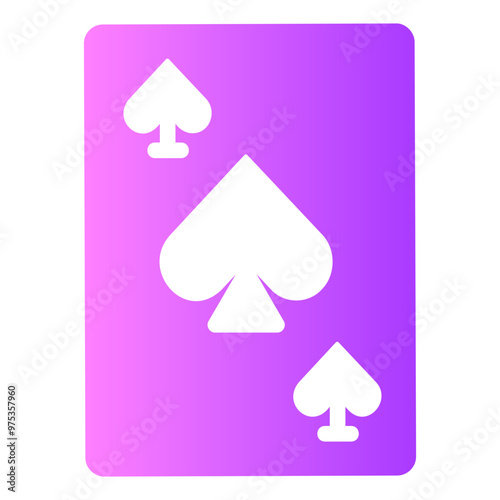 ace of spades Gradient icon