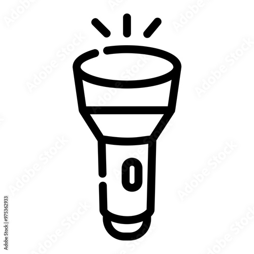 flashlight Line Icon