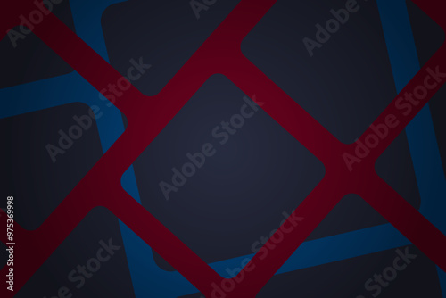 Abstract red and blue dimensional lines triangle background. eps10 vector