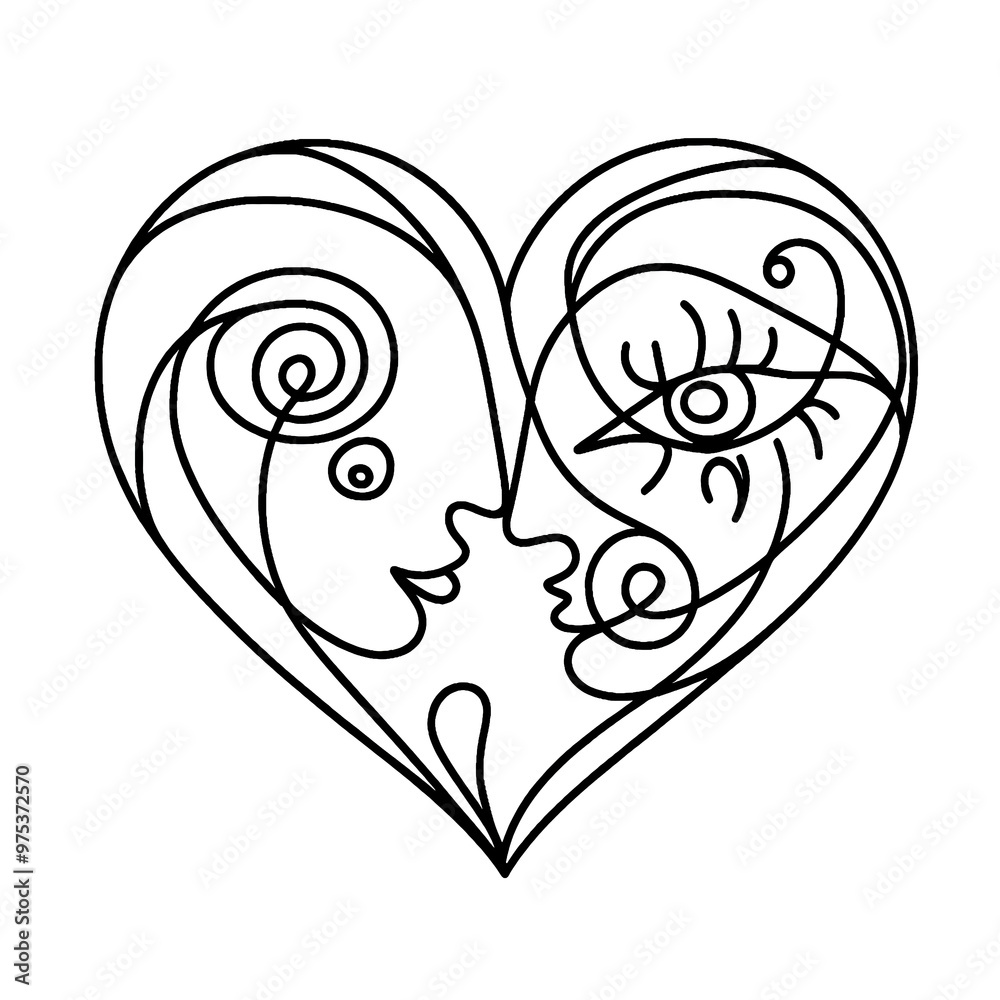 Naklejka premium heart