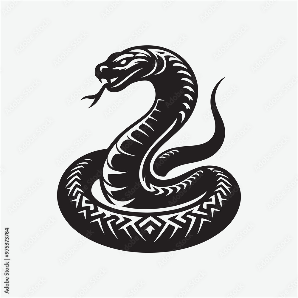 Fototapeta premium Anaconda vector design white illustrator