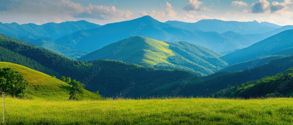 Majestic Mountain Range Panorama Majestic Mountain Range Panorama