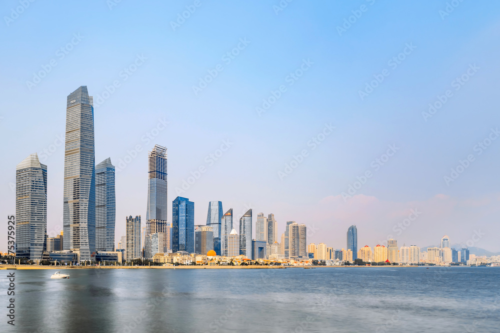 Slow Gate Scenery of Fushan Bay Architectural Complex in Qingdao, Shandong, China Slow Gate Scenery of Fushan Bay Architectural Complex in Qingdao, Shandong, China