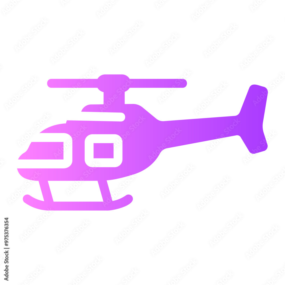 helicopter Gradient icon helicopter Gradient icon