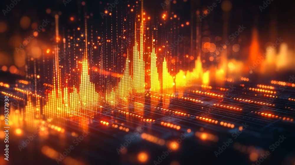 A vibrant digital graph with glowing orange points, symbolizing real-time data, analytics, and financial trends in a tech-driven environment. A vibrant digital graph with glowing orange points, symbolizing real-time data, analytics, and financial trends in a tech-driven environment.