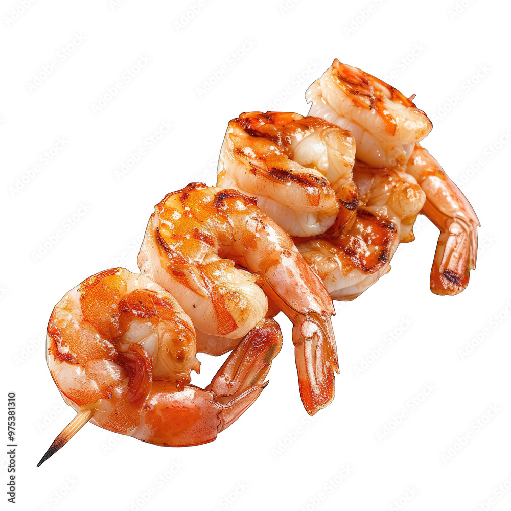 shrimp on a white background shrimp on a white background
