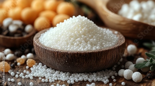 Ammonium sulfate used as a fertilizer.