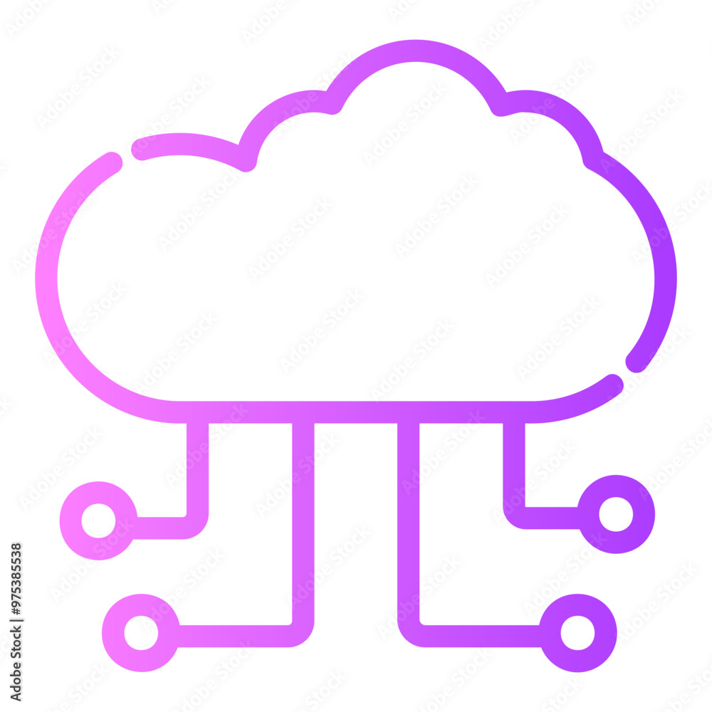 cloud computing Gradient icon cloud computing Gradient icon