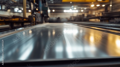 Processing Stainless Steel Sheets in a Factory