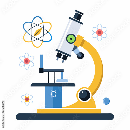 Wallpaper Mural Stylish Microscope Vector for Classroom and Learning Themes" Torontodigital.ca