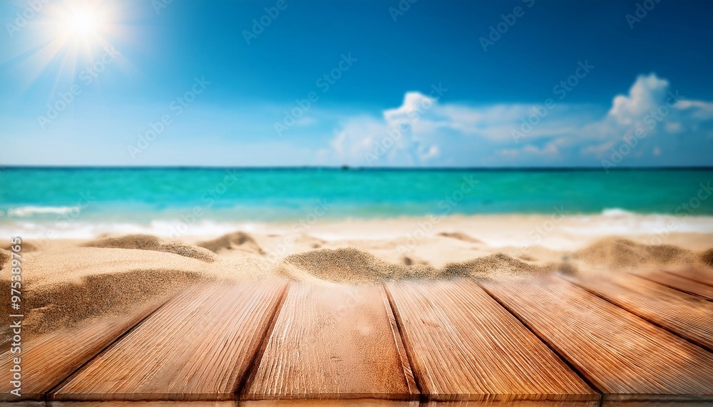 Sunny summer beach background with depth of field for a bright and lively seasonal escape Sunny summer beach background with depth of field for a bright and lively seasonal escape