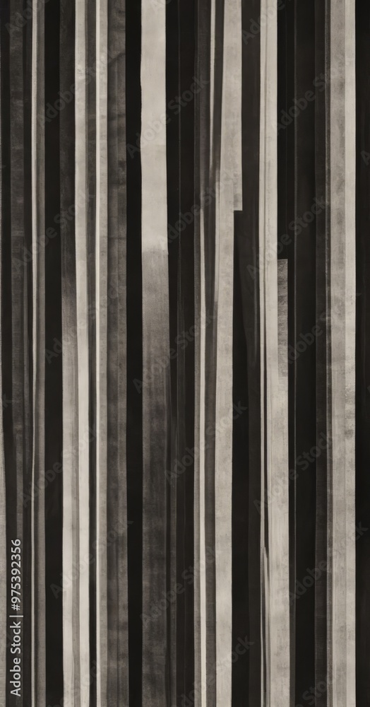 The image is a black and white photograph featuring vertical lines of varying thicknesses, creating a textured and layered appearance. The image is a black and white photograph featuring vertical lines of varying thicknesses, creating a textured and layered appearance.