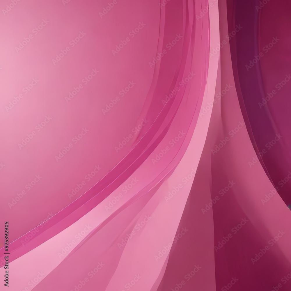 a vibrant abstract composition of pink and purple hues, with a gradient effect transitioning from a deep pink at the top to a lighter shade at the bottom. The curved lines a vibrant abstract composition of pink and purple hues, with a gradient effect transitioning from a deep pink at the top to a lighter shade at the bottom. The curved lines