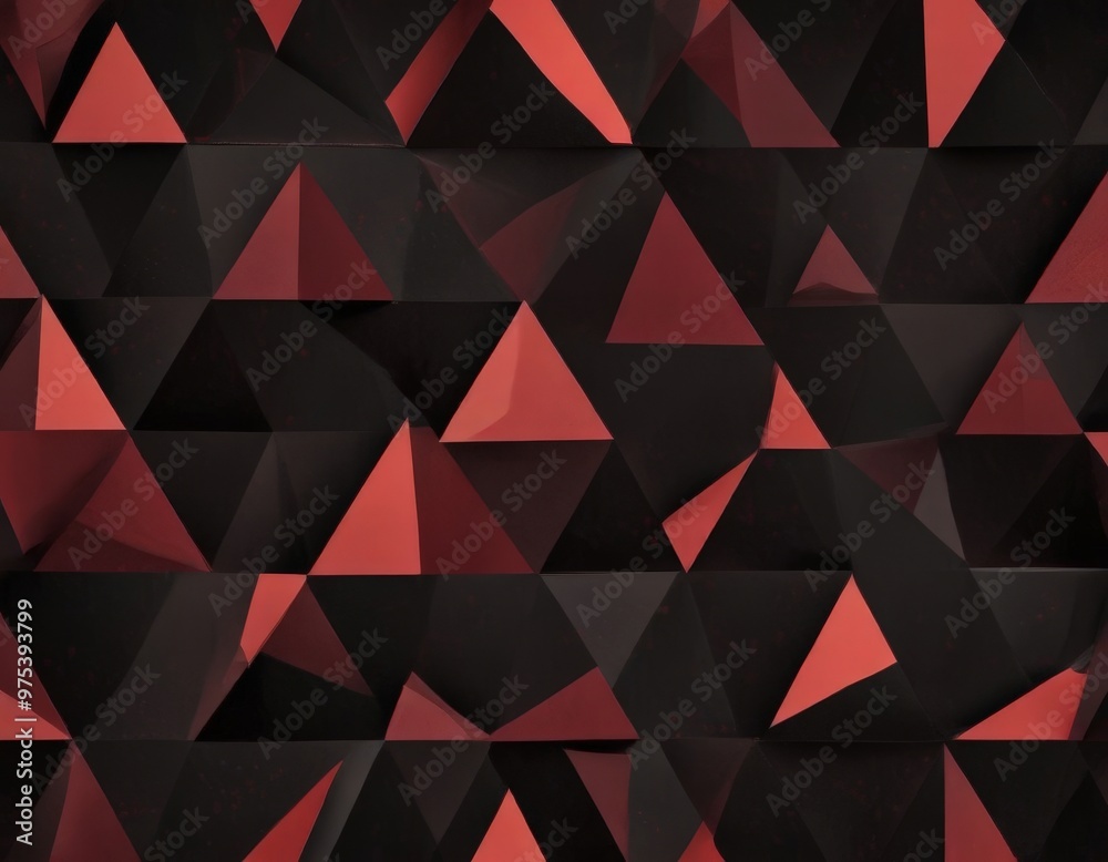 a repeating pattern of red and black triangles arranged in a grid-like fashion, creating a visually striking and geometric design. a repeating pattern of red and black triangles arranged in a grid-like fashion, creating a visually striking and geometric design.