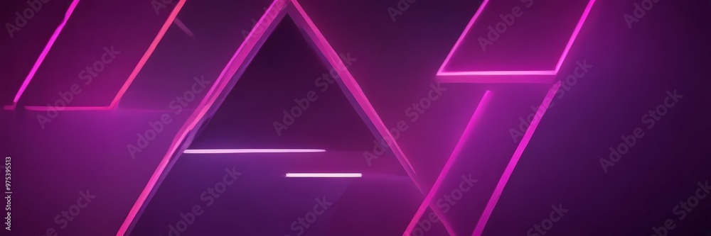 a vibrant abstract composition of intersecting lines and triangles, in a striking shade of purple. The lines and triangles are arranged in a dynamic manner, creating a sense a vibrant abstract composition of intersecting lines and triangles, in a striking shade of purple. The lines and triangles are arranged in a dynamic manner, creating a sense
