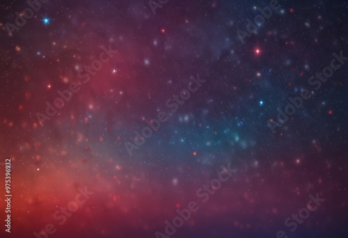 Wallpaper Mural a starry night sky with a gradient of colors, transitioning from deep red at the top to deep blue at the bottom. The stars are scattered throughout the sky, creating a sense Torontodigital.ca