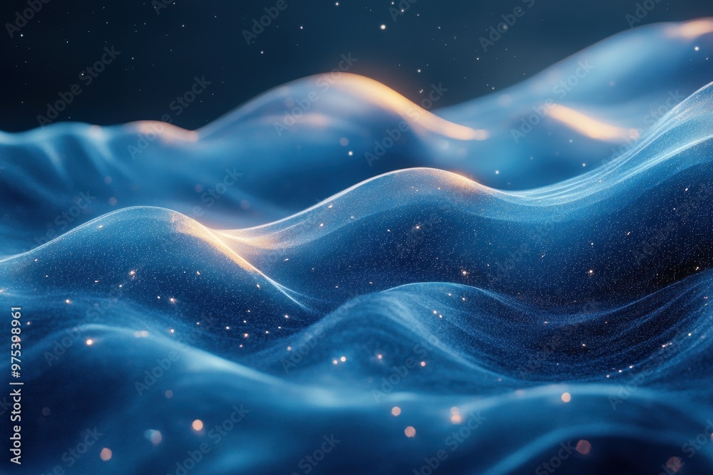 Obraz premium Holo abstract 3D galaxy style