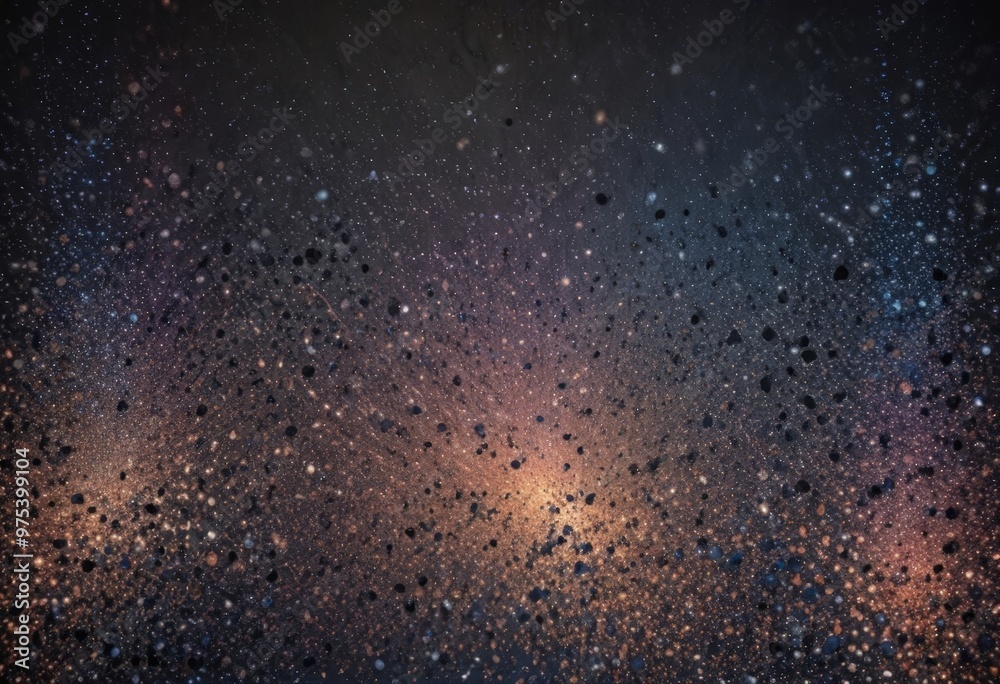 a starry night sky filled with numerous small, colorful dots or specks, creating a sense of depth and dimension. The background is dark, providing a stark contrast a starry night sky filled with numerous small, colorful dots or specks, creating a sense of depth and dimension. The background is dark, providing a stark contrast