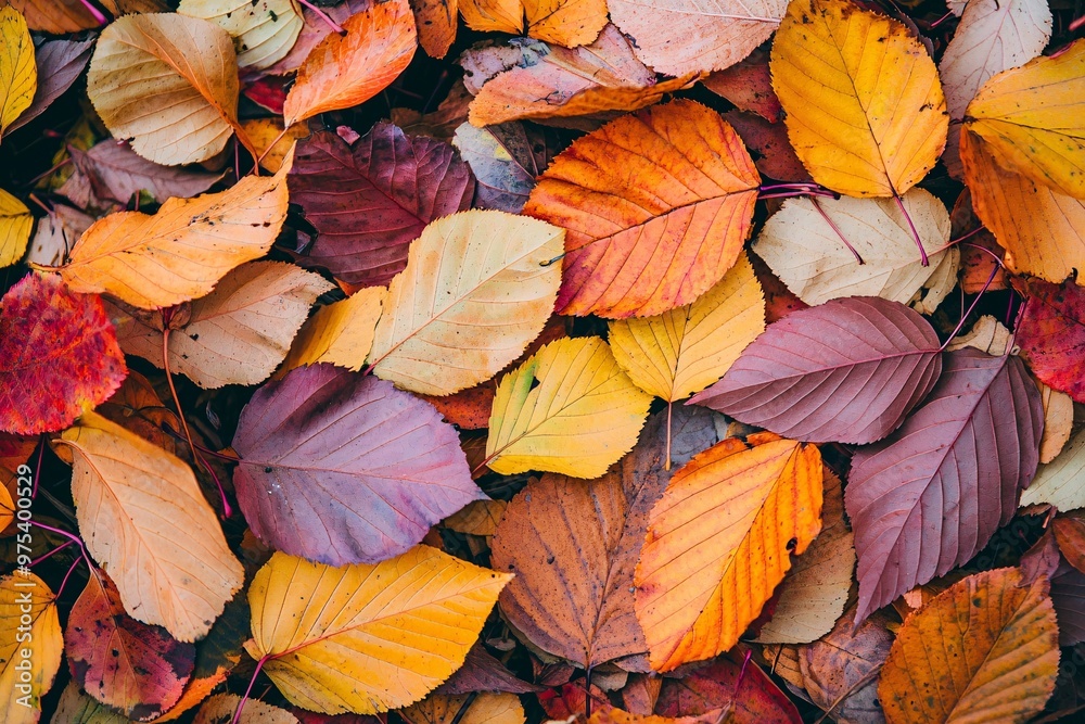 A vibrant array of autumn leaves captures the essence of natures transformation through a stunning palette of colors. A vibrant array of autumn leaves captures the essence of natures transformation through a stunning palette of colors.