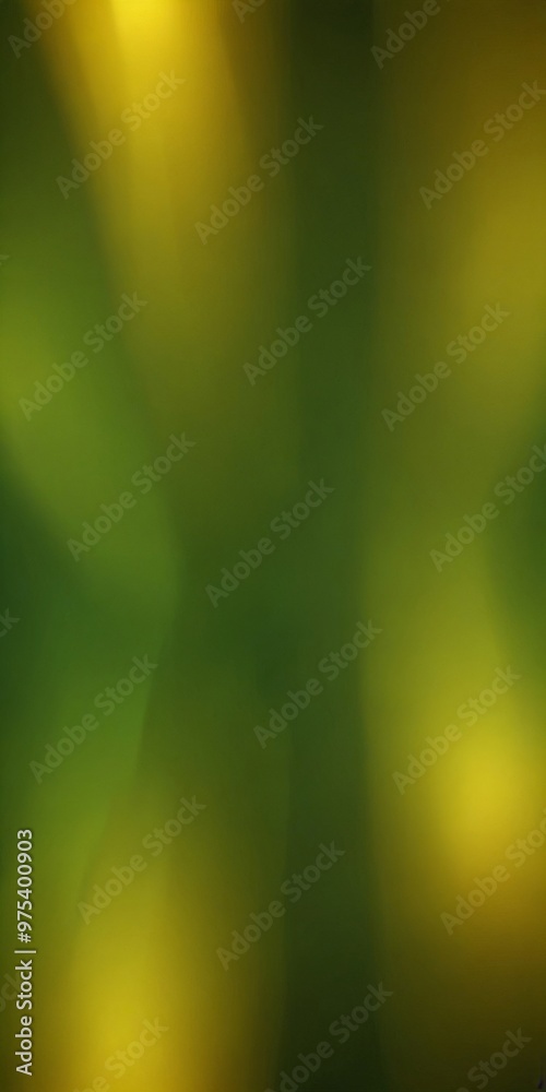The image is a blurred, abstract representation of a green and yellow ...