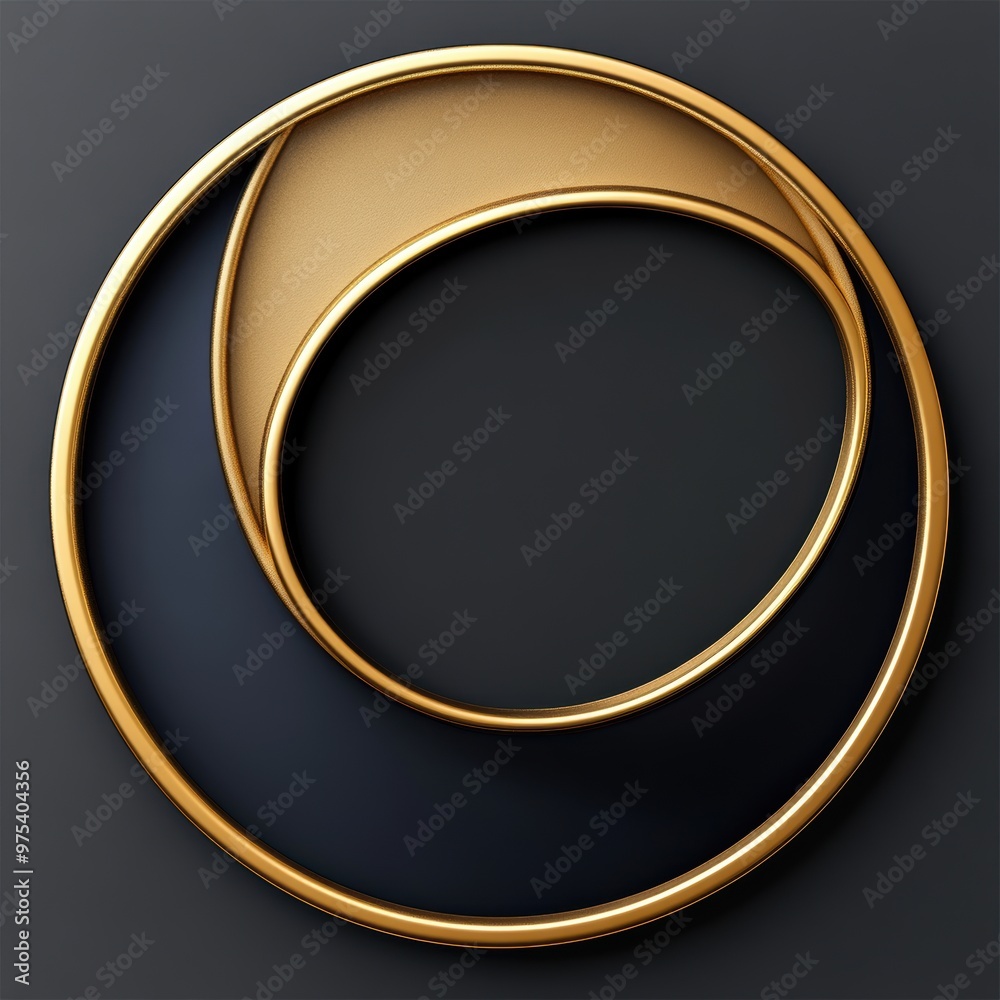 Gold Circle Frame. Gold Circle Frame.