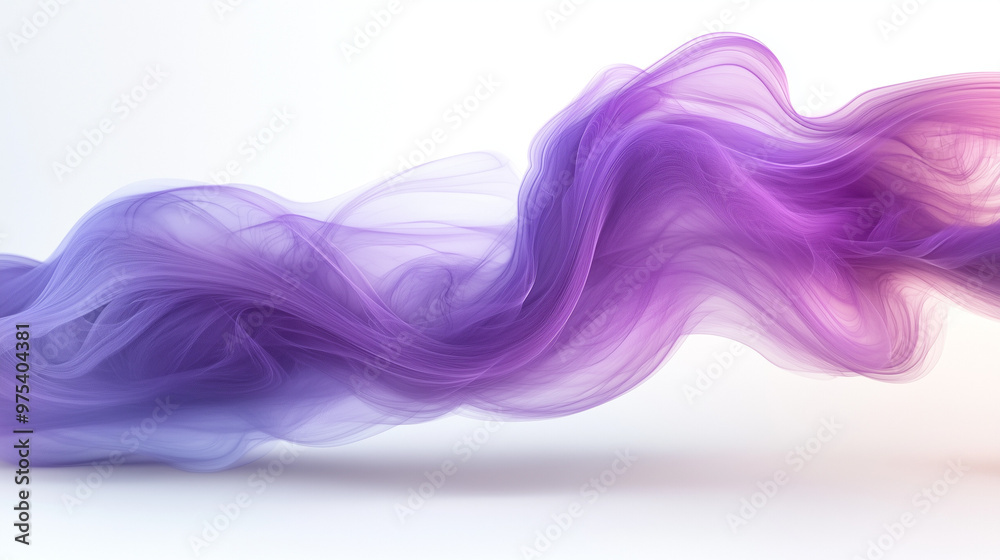 Abstract flowing purple and pink smoke on a white background. Abstract flowing purple and pink smoke on a white background.
