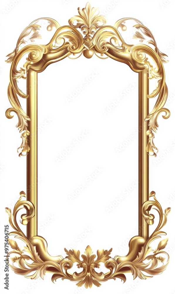Gold Ornate Frame. Gold Ornate Frame.