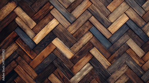 Herringbone wooden pattern background, stylish and geometric arrangement, modern and natural aesthetic,