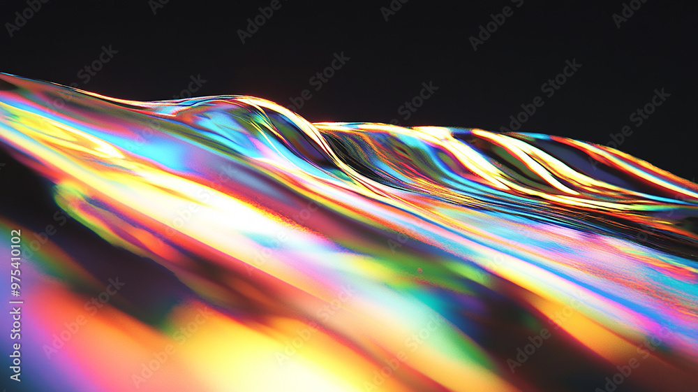 Abstract rainbow black background design, 3d rendering Abstract rainbow black background design, 3d rendering