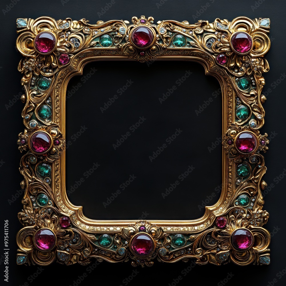 Ornate Gold Frame. Ornate Gold Frame.