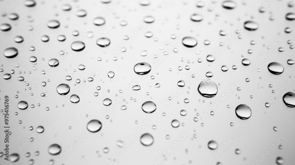 Rain Drops on Window Glass. Close-Up on a Rainy Day Rain Drops on Window Glass. Close-Up on a Rainy Day