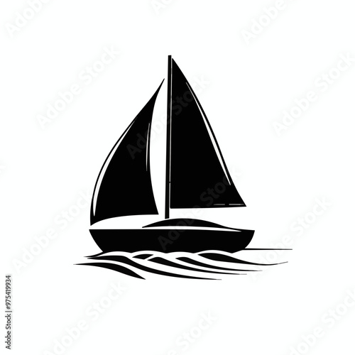 sail boat vector illustration