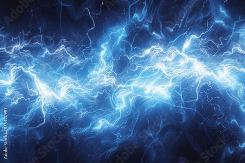 Dynamic electric current in vivid blue hues, creating an energetic and captivating visual effect suitable for various designs.