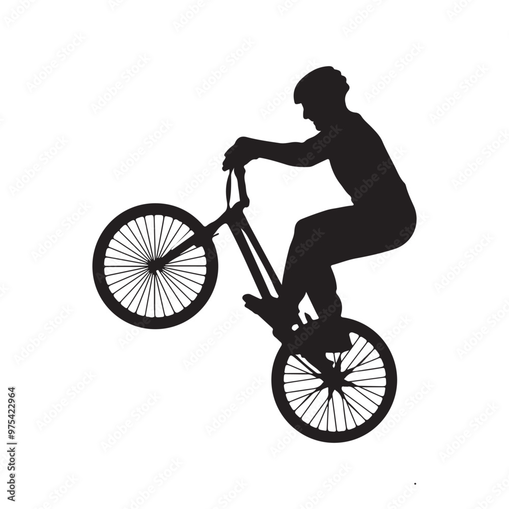 Obraz premium Bicycle vector art with a white background