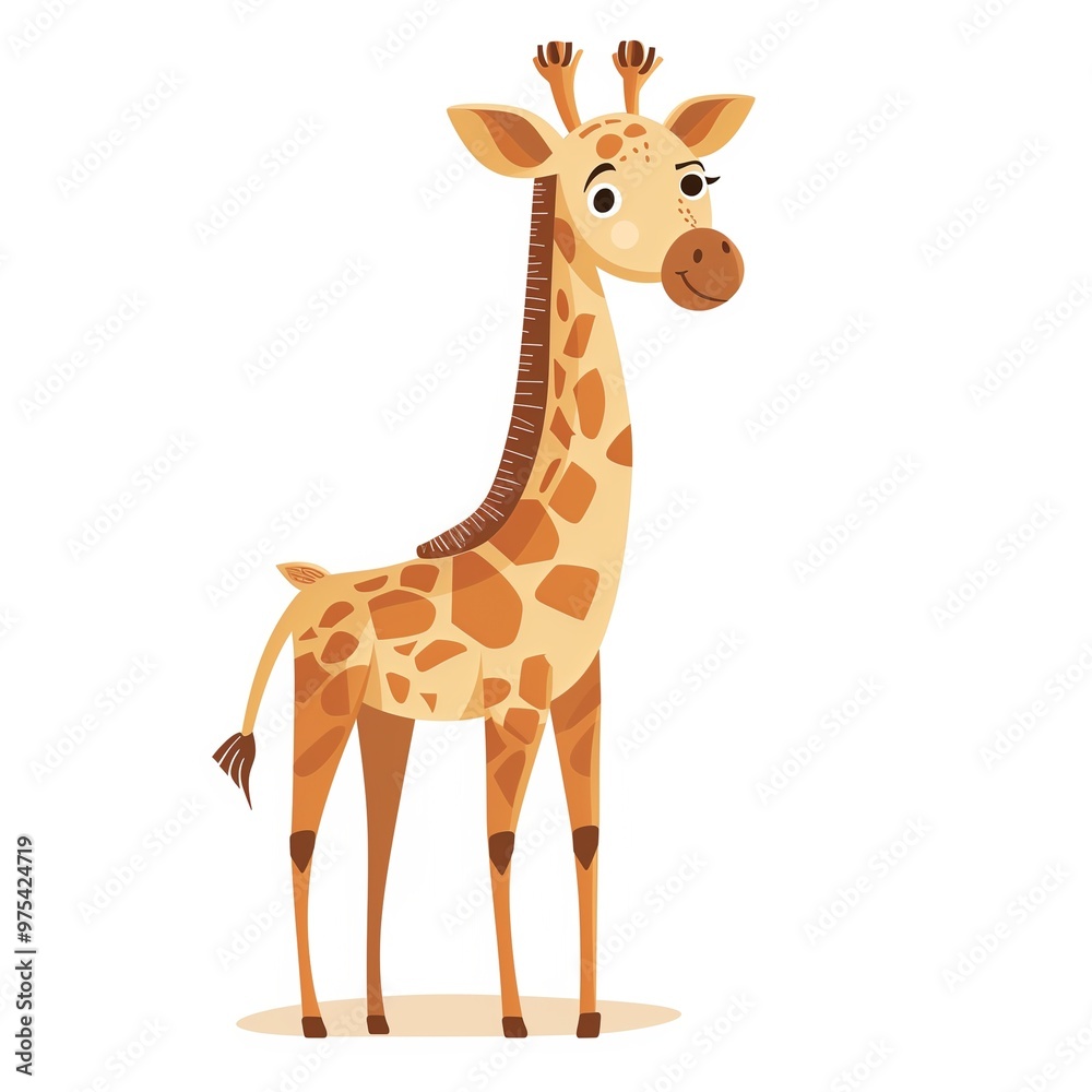 Modern animal illustration with vibrant colors and creative expression Modern animal illustration with vibrant colors and creative expression