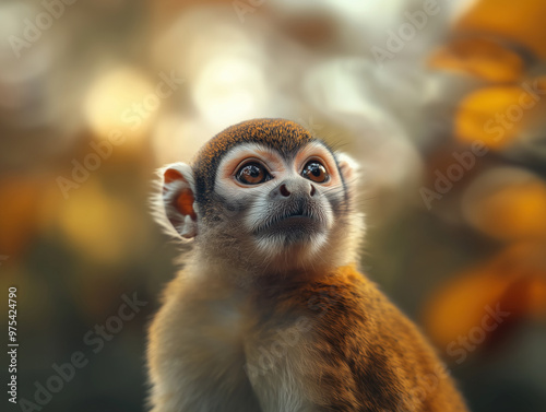 Squirrel Monkey, New World Primate, Arboreal Species in the Wild