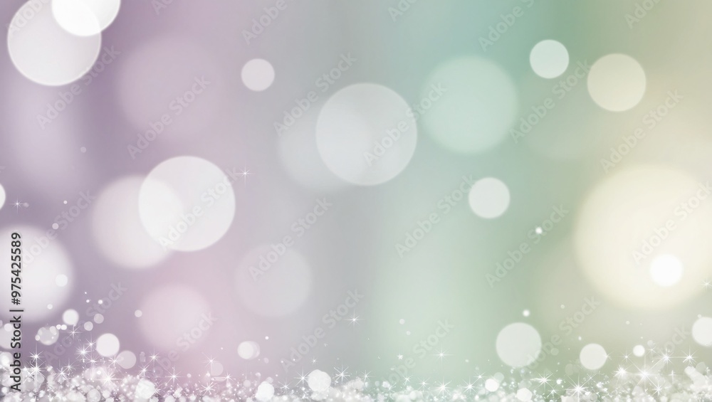 Digital abstract background with bokeh effect, featuring pastel shades of green, yellow, and purple in a gradient, dotted with sparkling stars for a dreamy, serene look, generative ai Digital abstract background with bokeh effect, featuring pastel shades of green, yellow, and purple in a gradient, dotted with sparkling stars for a dreamy, serene look, generative ai