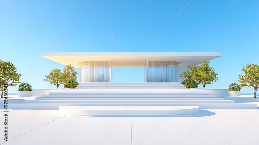 minimalist geometric architecture background for advertisement and product presentation minimalist geometric architecture background for advertisement and product presentation