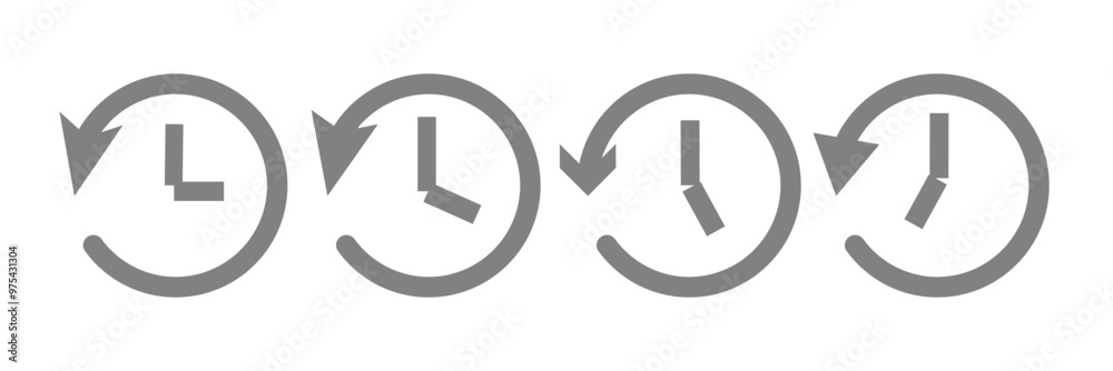 Past time line icon vector illustration set. timer pictogram simple symbol. Time flexible reverse forward icon
Past time line icon vector illustration set. timer pictogram simple symbol. Time flexible reverse forward icon