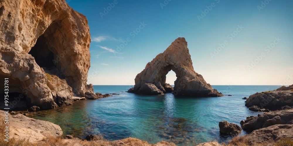 Fototapeta premium High Angle View Of Fog Through The Pine Forest.